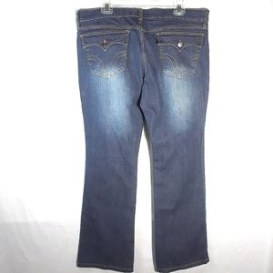 Daisy Fuentes wide leg low rise jeans Size 16